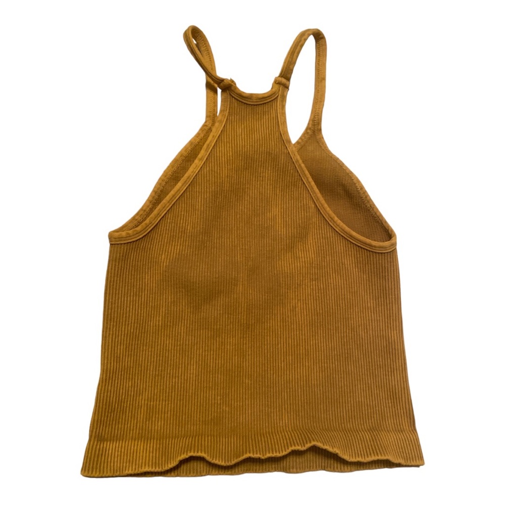 Free People Happiness Runs Long Crop Tank golden yellow XS/S $40 - Picture 3 of 14